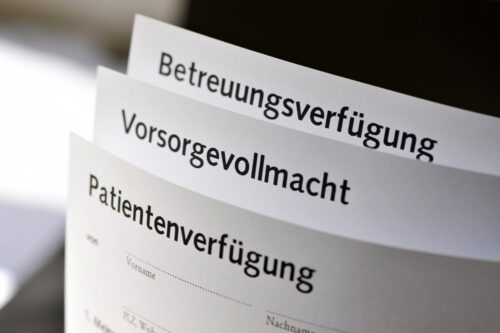 Vorsorgevollmacht bzw. Betreuungsverfügung